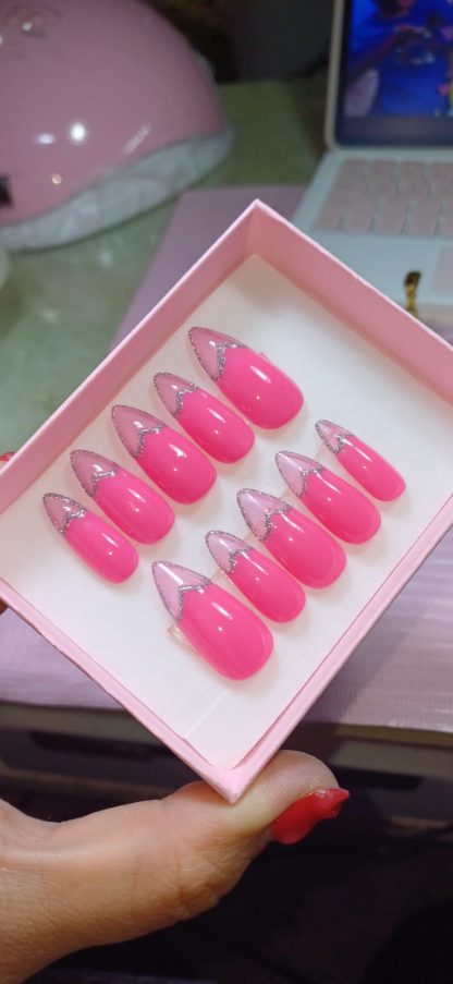 Set de uñas press on punta Jelly